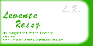 levente reisz business card